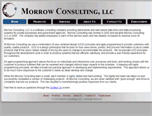 Tablet Screenshot of morrowconsulting.com